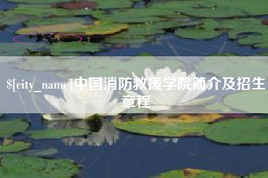 惠州中国消防救援学院简介及招生章程