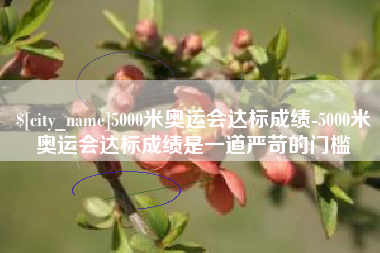 惠州5000米奥运会达标成绩-5000米奥运会达标成绩是一道严苛的门槛