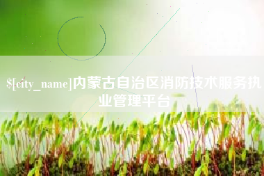 惠州内蒙古自治区消防技术服务执业管理平台