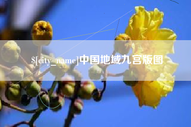惠州中国地域九宫版图