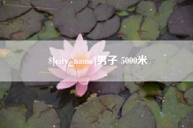 惠州男子 5000米