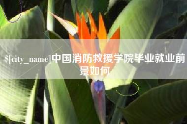 惠州中国消防救援学院毕业就业前景如何
