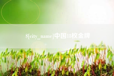 惠州中国18枚金牌