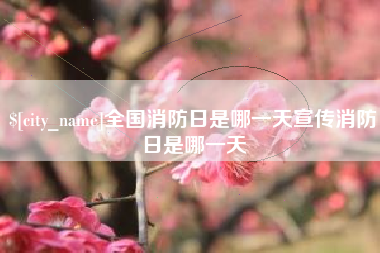 惠州全国消防日是哪一天宣传消防日是哪一天