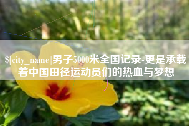 惠州男子5000米全国记录-更是承载着中国田径运动员们的热血与梦想