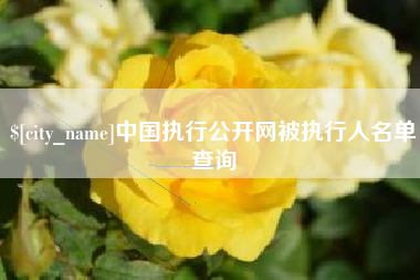 惠州中国执行公开网被执行人名单查询