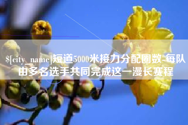 惠州短道5000米接力分配圈数-每队由多名选手共同完成这一漫长赛程