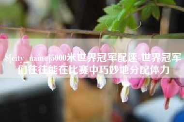 惠州5000米世界冠军配速-世界冠军们往往能在比赛中巧妙地分配体力
