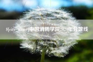 惠州中国消防学院2024年分数线