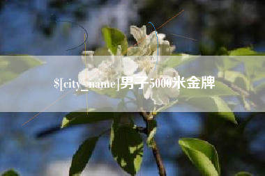 惠州男子5000米金牌
