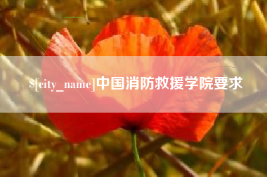 惠州中国消防救援学院要求