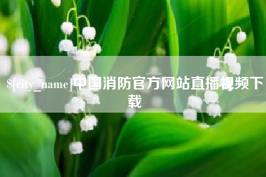 惠州中国消防官方网站直播视频下载