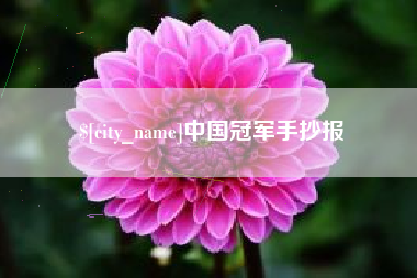 惠州中国冠军手抄报