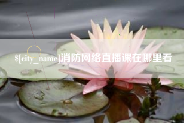 惠州消防网络直播课在哪里看