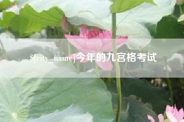 惠州今年的九宫格考试