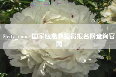 惠州国家应急救援员报名网查询官网