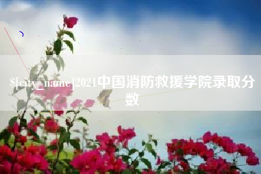 惠州2021中国消防救援学院录取分数