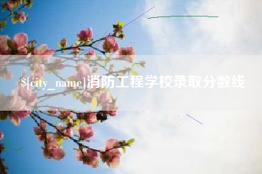 惠州消防工程学校录取分数线