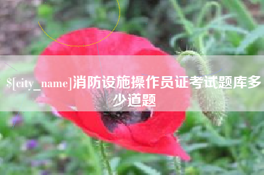 惠州消防设施操作员证考试题库多少道题