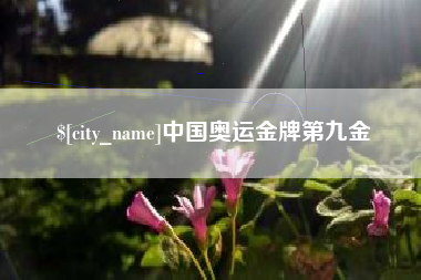 惠州中国奥运金牌第九金