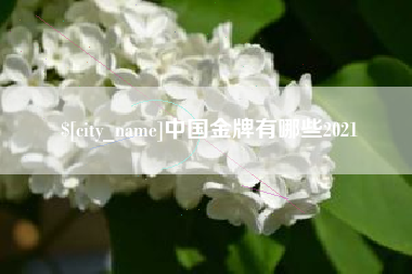 惠州中国金牌有哪些2021