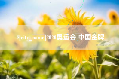 惠州2020奥运会 中国金牌