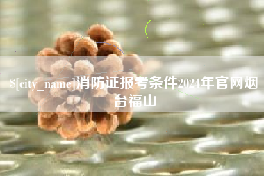 惠州消防证报考条件2024年官网烟台福山